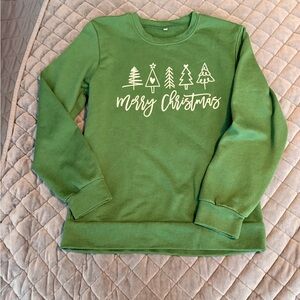 Green Merry Christmas Sweatshirt